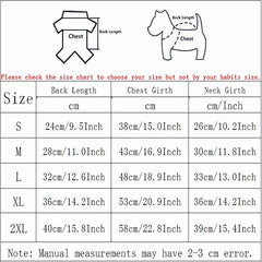 Small Dogs Cotton for French Bulldog Pet T-shirt Chihuahua Clothes