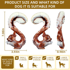 Beef Flavor Nylon Chew Toys Tough Dog Toys for Medium/Large Dogs