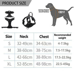 No Pull Chest Traction Medium Dog Vest Adjustable Dog Harness