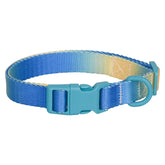 Durable Gradient Color Collar Adjustable Durable Nylon Dog Collar
