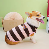Corgi Dachshund Fleece Stripe Puppy Short-legged Dog Clothes