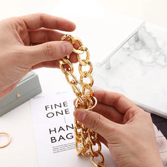 Training Dog Collar Gold Chain Necklace For Bulldog Small Medium Dog