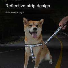 No Pull Reflective Adjustable Padded Dog Harness Leash Set