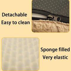 With Removable Washable Faux Fur Cover Waterproof Dog Bed For Crate