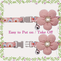 With Flower Puppy Collar for Small Dogs Cute Dog Collar