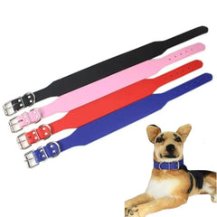 Comfortable Leather L-3XL Neck Straps Durable Adjustable Dog Collar