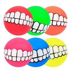 Ball Teeth Silicon Chew Toys Sound Novelty Playing Funny Toys Dog