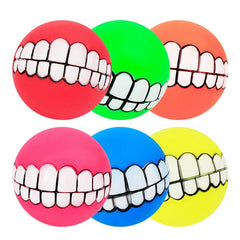 Ball Teeth Silicon Chew Toys Sound Novelty Playing Funny Toys Dog