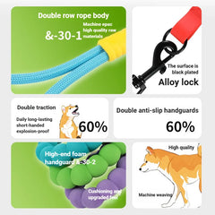 Anti-escape Walking Rope Dog Traction Diagonal Comfortable Foam Handle