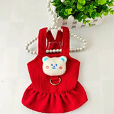 Small Dog Puppy Autumn Winter Cute Costume Pet Clothes Dog Dresses