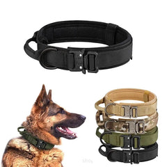 Adjustable And Durable Tactical Dog Collar For Medium Large Dogs