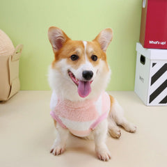Corgi Dachshund Fleece Stripe Puppy Short-legged Dog Clothes