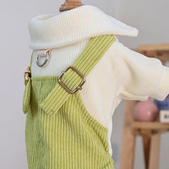 Green Cardigan Coat Tracksuit For Small Dog Poodle Yorkie Puppy Clothe