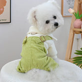 Green Cardigan Coat Tracksuit For Small Dog Poodle Yorkie Puppy Clothe