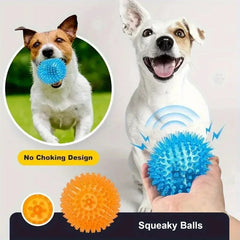 Balls for Teeth Cleaning Training - Safe BPA Free for Small Medium Dog
