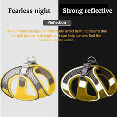 French Bulldog Chihuahua Pug Walking Lead Dog Harness Leash Set