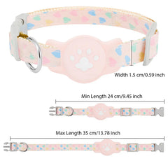 Cute Anti-lost Collar Adjustable Nylon Pet Collar For Small Dog