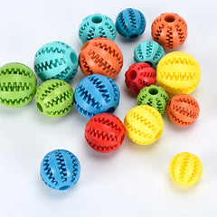 Interactive Elasticity Chew Tooth Cleaning Rubber Food Ball Dog Toy