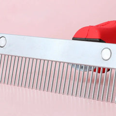 Dog Cleaning Steel Comb Pet Grooming Rake Long Tooth Anti-Slip