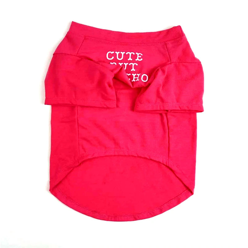 Small Dogs Cotton for French Bulldog Pet T-shirt Chihuahua Clothes