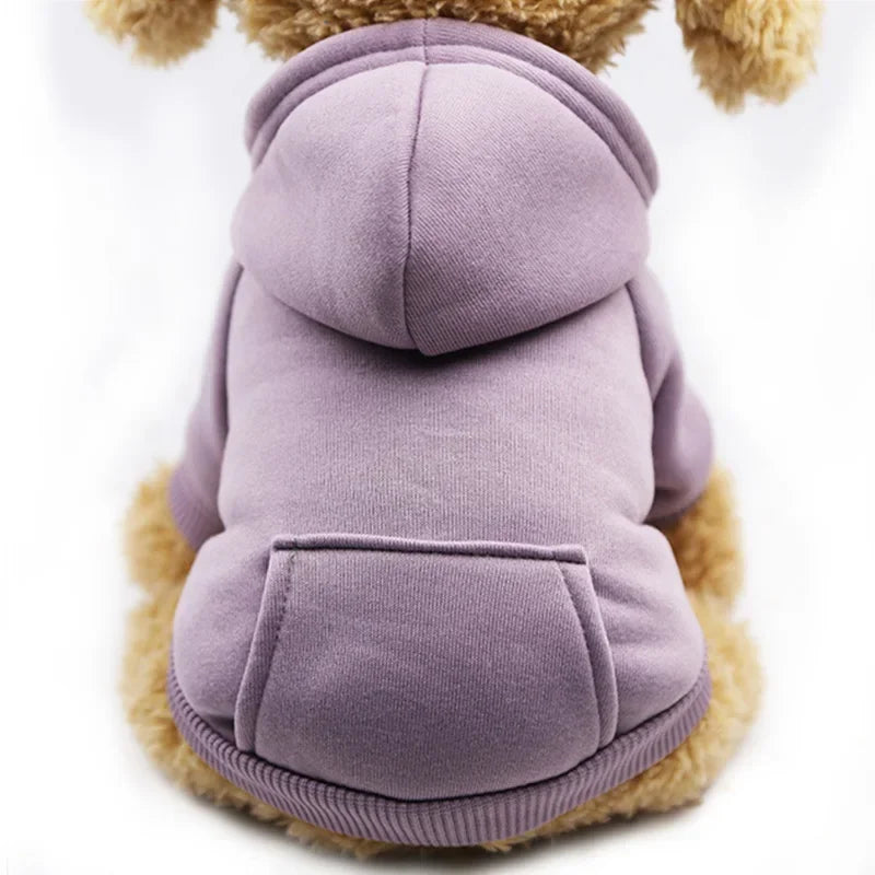 Autumn And Winter Small Thickening Warm Solid Color Dog Clothes