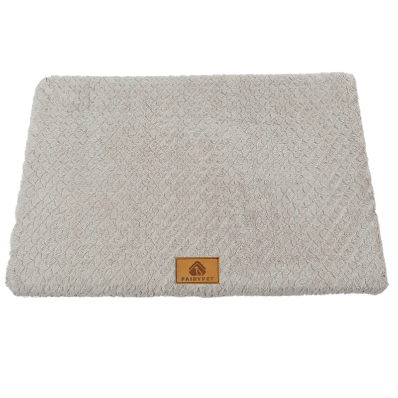 With Removable Washable Faux Fur Cover Waterproof Dog Bed For Crate