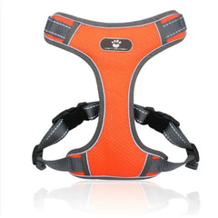 Adjustable Leash Set for Small Medium Dog Harness Vest Reflective