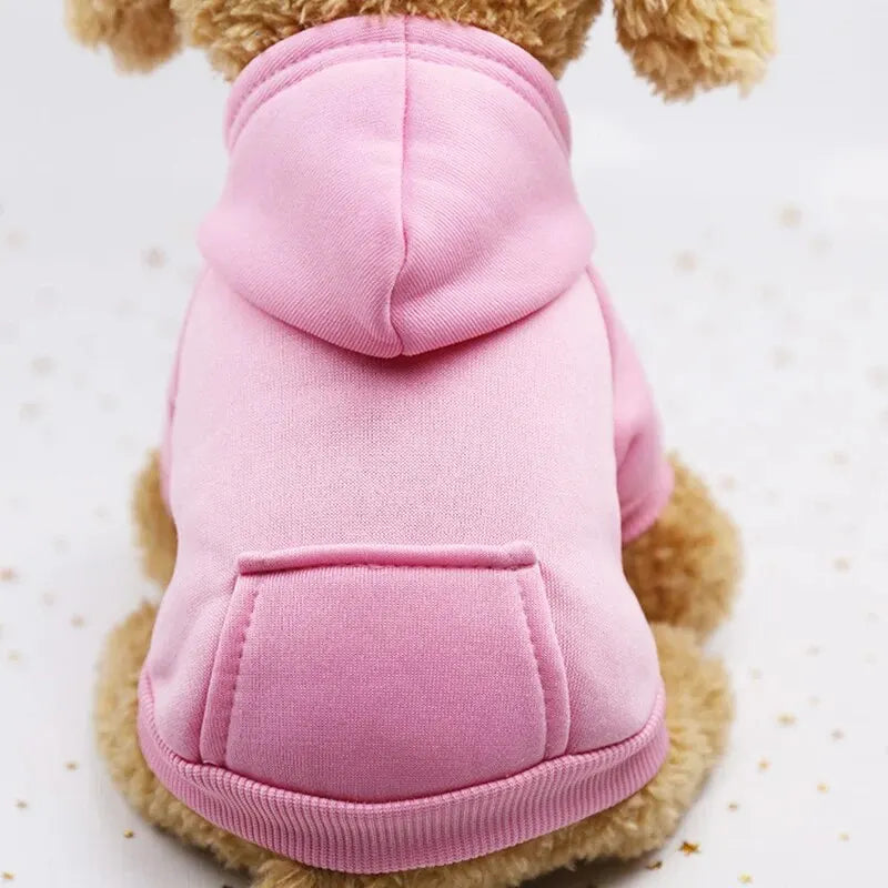 Autumn And Winter Small Thickening Warm Solid Color Dog Clothes