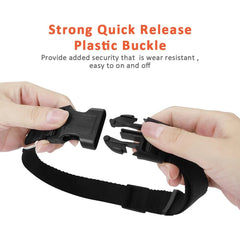 Adjustable Nylon Dog Collar with Heavy Duty Clip Buckle Webbing Collar