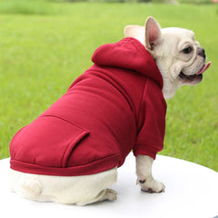 Autumn And Winter Small Thickening Warm Solid Color Dog Clothes