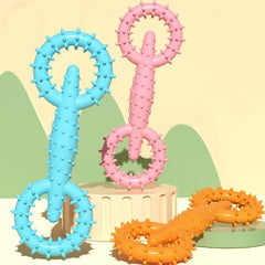 Indestructible Pull Ring Dog Toys Interactive Chew Puppy Chewing Toy
