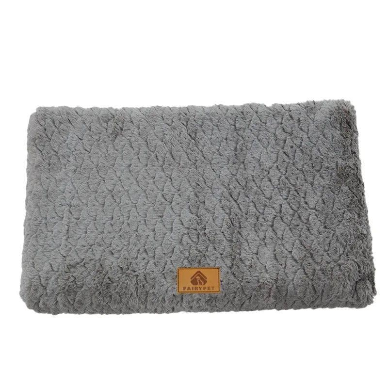With Removable Washable Faux Fur Cover Waterproof Dog Bed For Crate