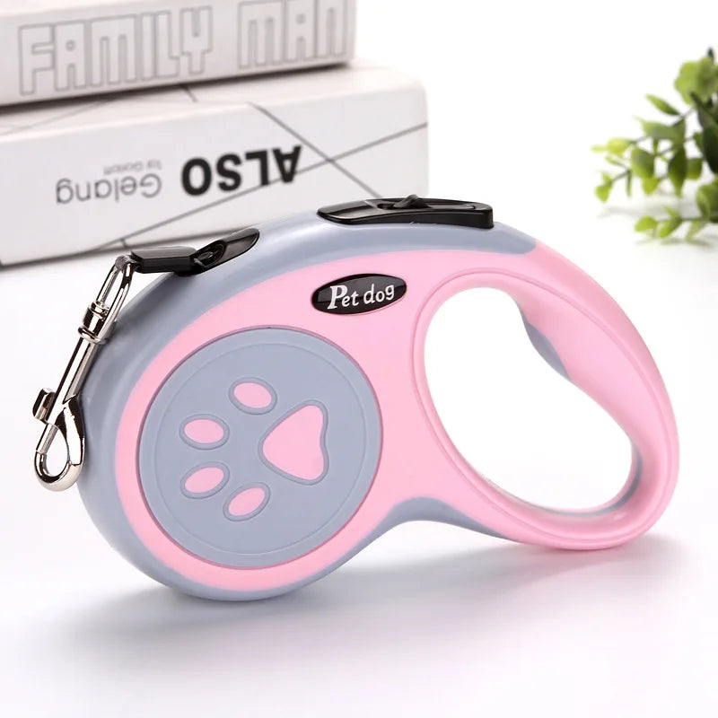 Nylon Dog Leash Automatic Retractable Durable Lead Extending Walking Running