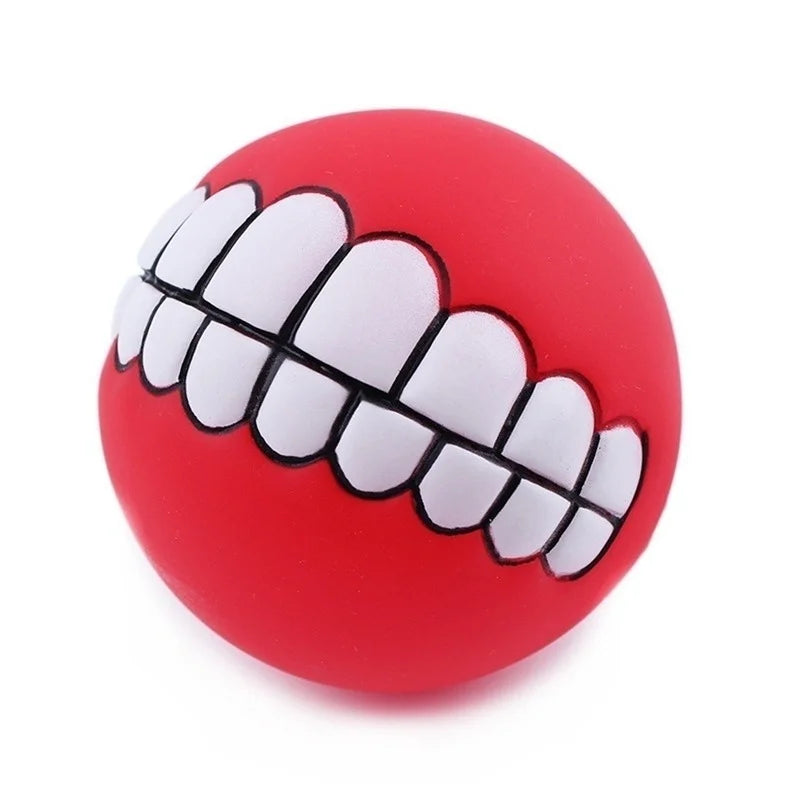 Ball Teeth Silicon Chew Toys Sound Novelty Playing Funny Toys Dog