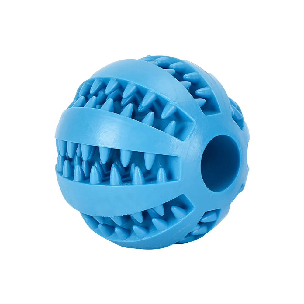 Interactive Elasticity Chew Tooth Cleaning Rubber Food Ball Dog Toy