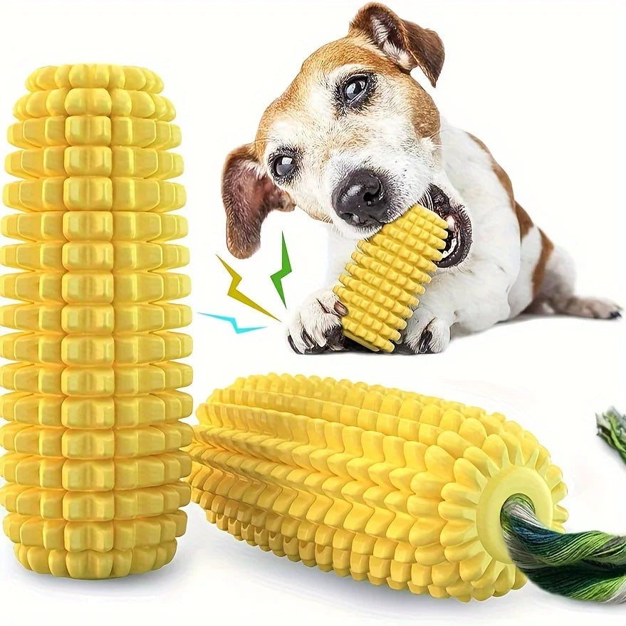 Puppy Clean Teeth Corn Toys Aggressive Chewers Medium Large Dog