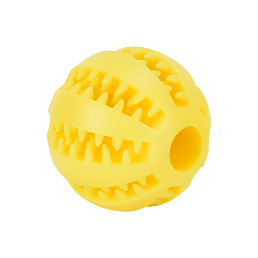 Interactive Elasticity Chew Tooth Cleaning Rubber Food Ball Dog Toy