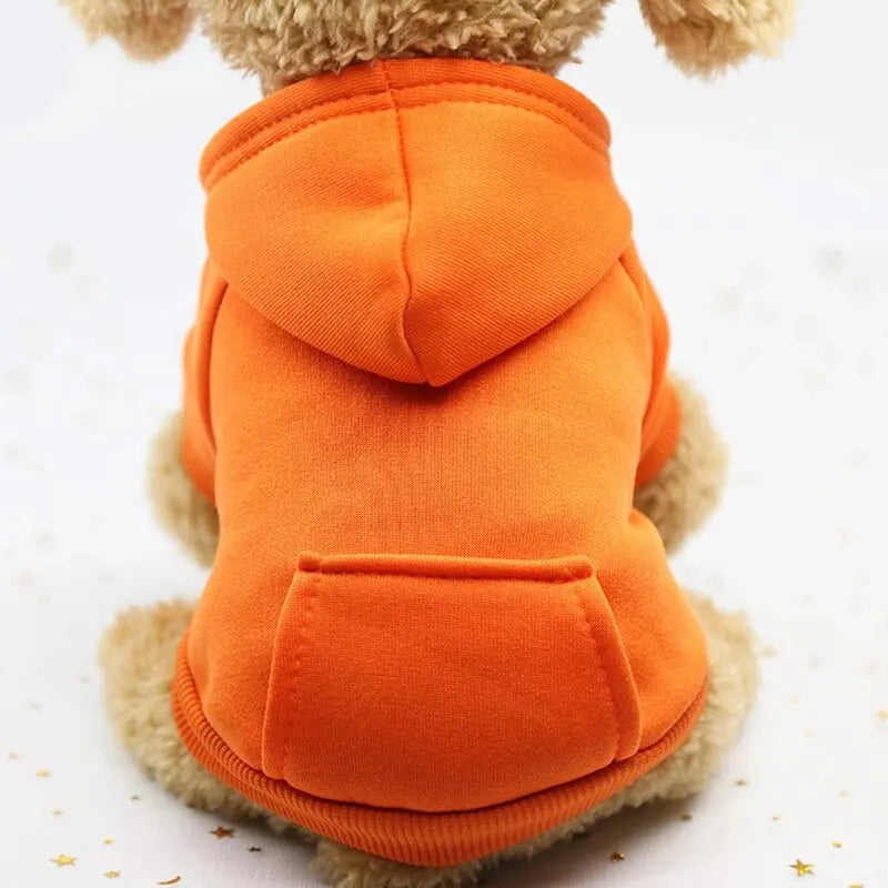 Autumn And Winter Small Thickening Warm Solid Color Dog Clothes