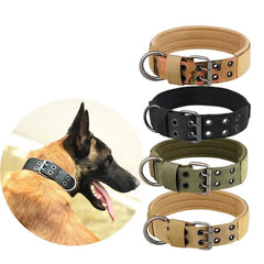 Medium To Large Nylon Tactical Dog Collar Adjustable And Durable
