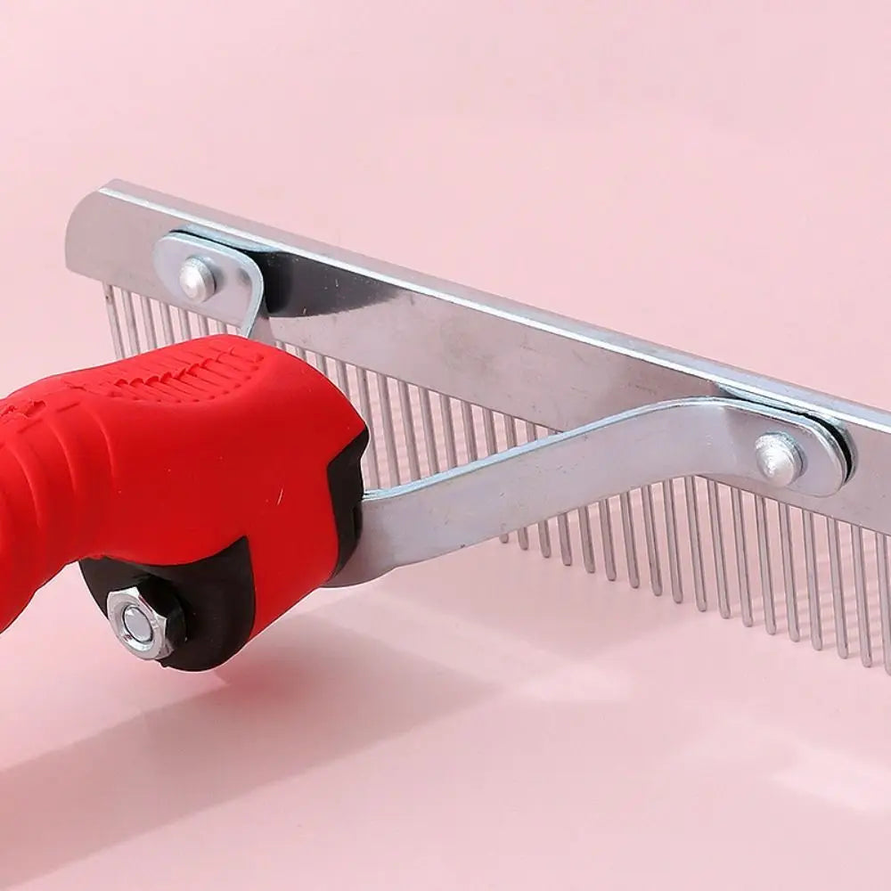Dog Cleaning Steel Comb Pet Grooming Rake Long Tooth Anti-Slip