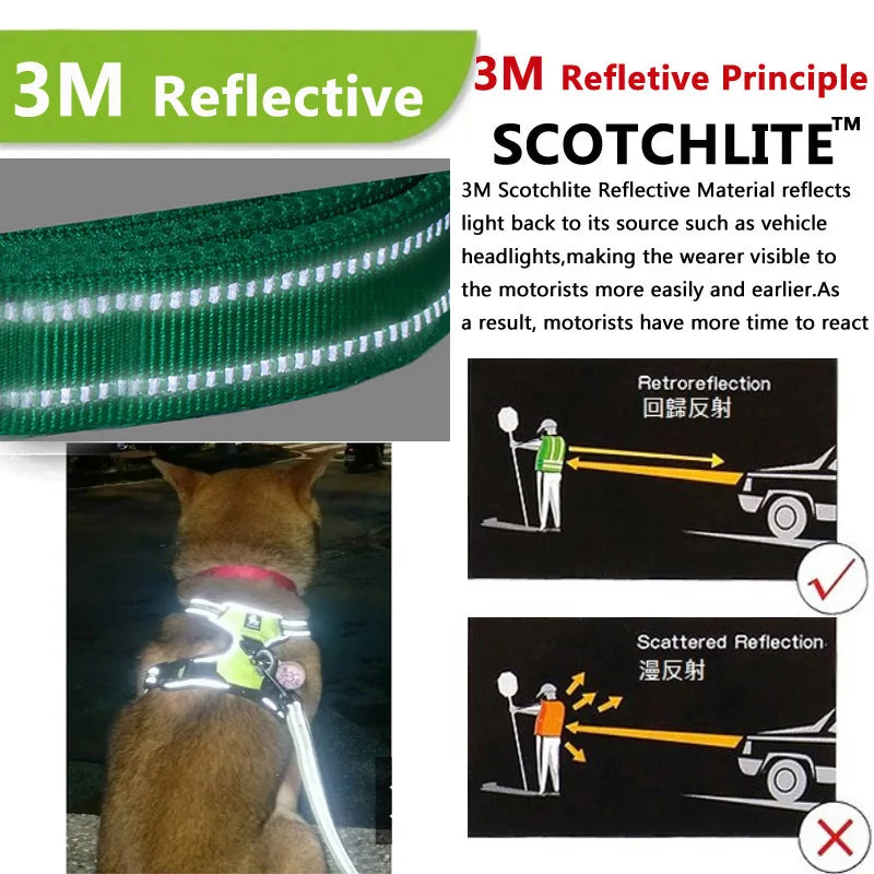 Reflective Adjustable Breathable Vest Chest Strap Pet Dog Harness
