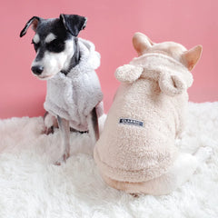 Winter Coat Jacket Cotton Bulldog Hoodie For Pug Pet Dog Clothes