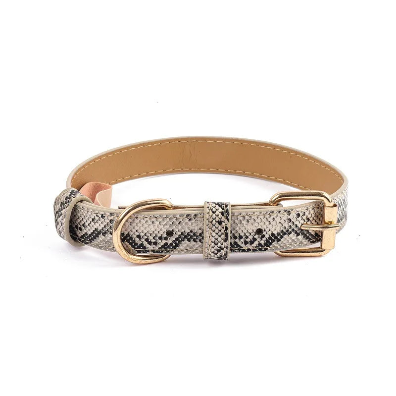 PU Soft Adjustable Pet Collar Durable for Small Medium Dog Collar