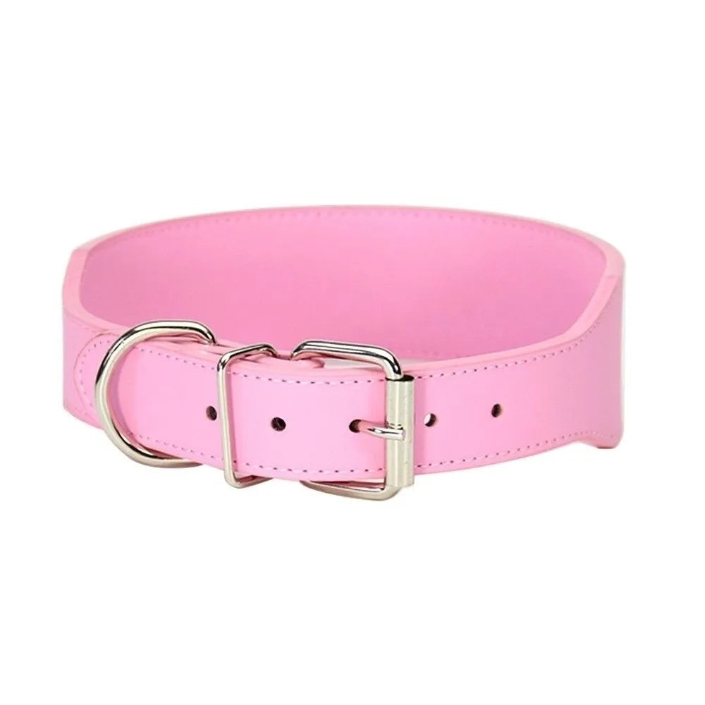 Comfortable Leather L-3XL Neck Straps Durable Adjustable Dog Collar