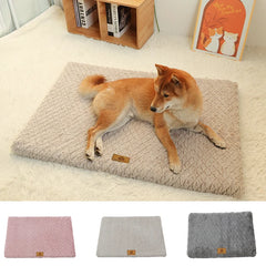 With Removable Washable Faux Fur Cover Waterproof Dog Bed For Crate