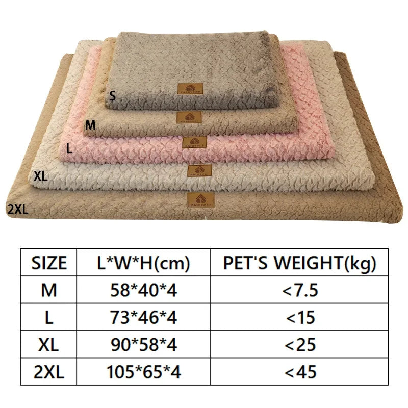 With Removable Washable Faux Fur Cover Waterproof Dog Bed For Crate