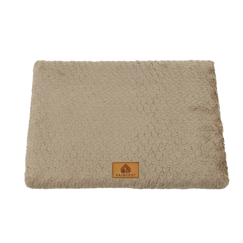 With Removable Washable Faux Fur Cover Waterproof Dog Bed For Crate