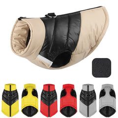 Labrador Cotton Coat For Small Large Dog Reflective Stripe Pet Clothes
