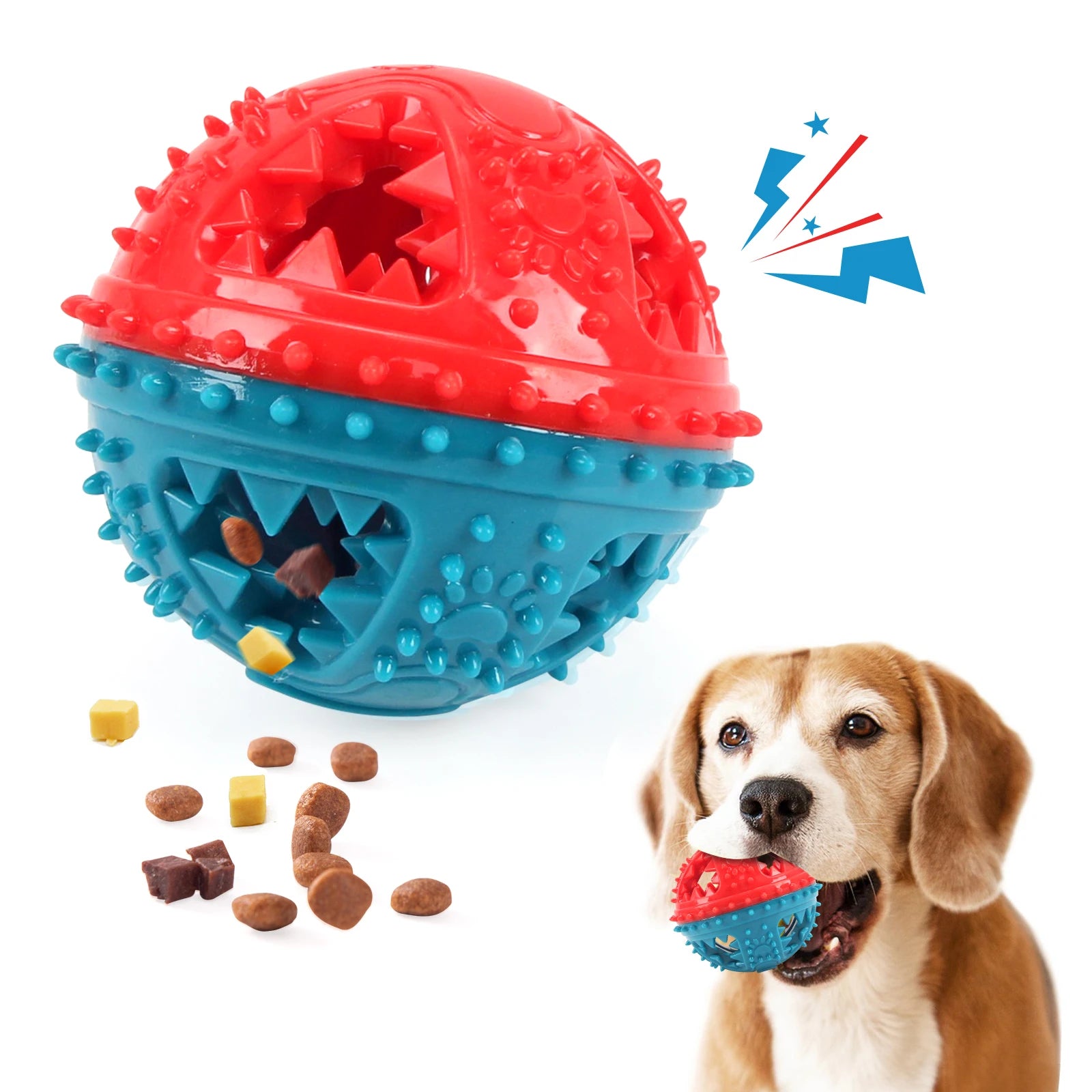 Grinding Teeth Sound Ball Toys Leaking Food Balls Training Dog Toys