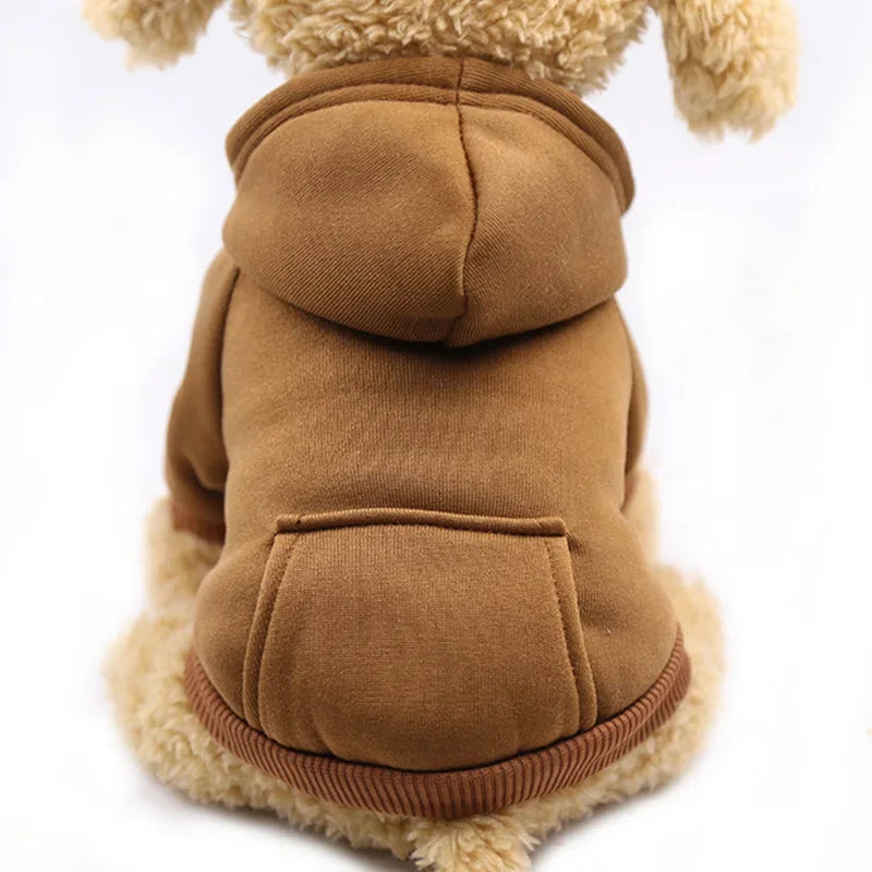 Autumn And Winter Small Thickening Warm Solid Color Dog Clothes